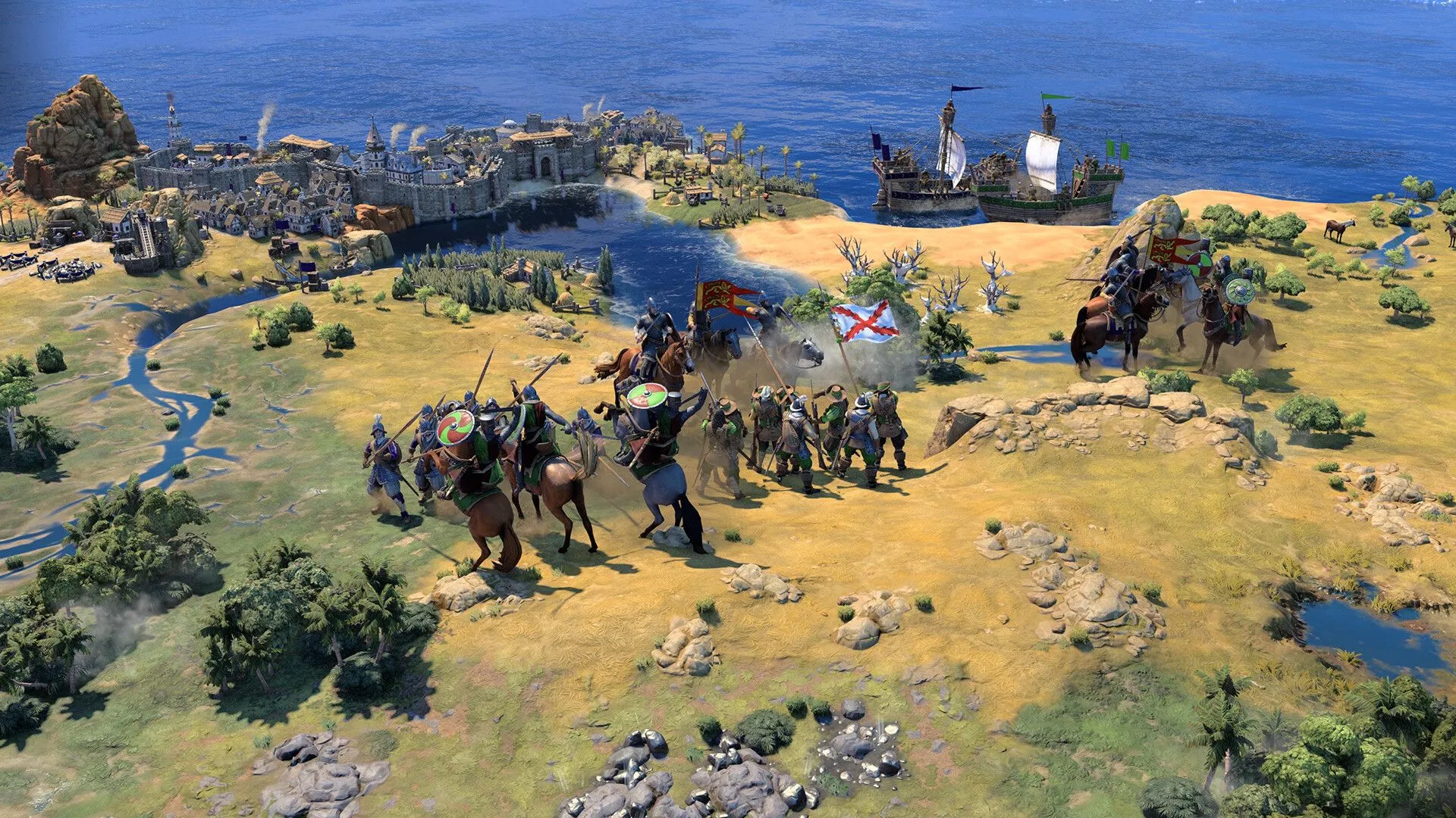 Cận cảnh một nền văn minh trong Civilization 7, thể hiện sự phát triển công nghệ.