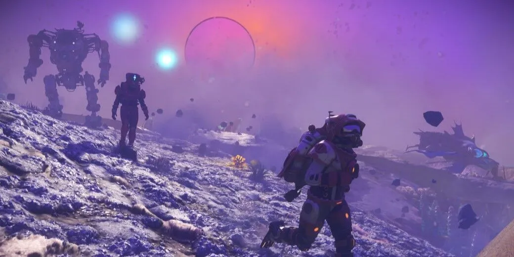 Hành tinh khí khổng lồ trong vũ trụ game No Man's Sky