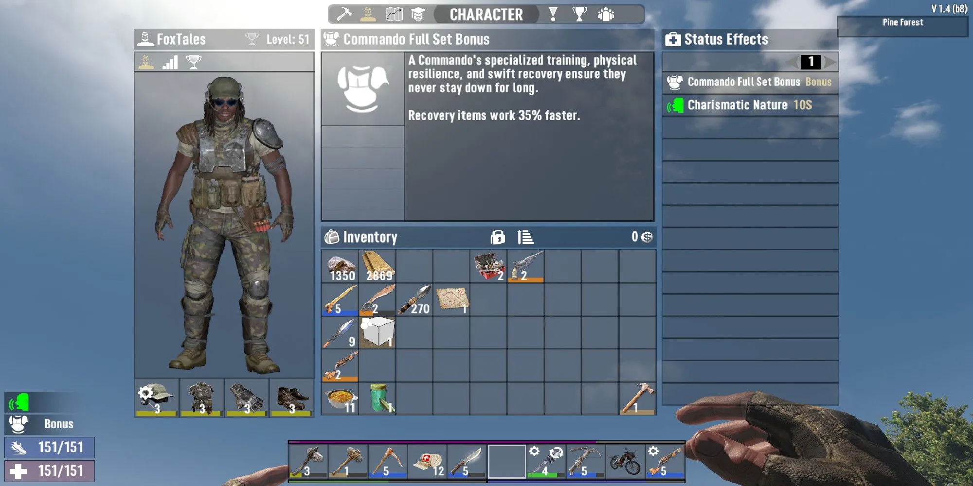 Icon và thông tin về perk Pack Mule (Lừa thồ đồ) trong 7 Days to Die.