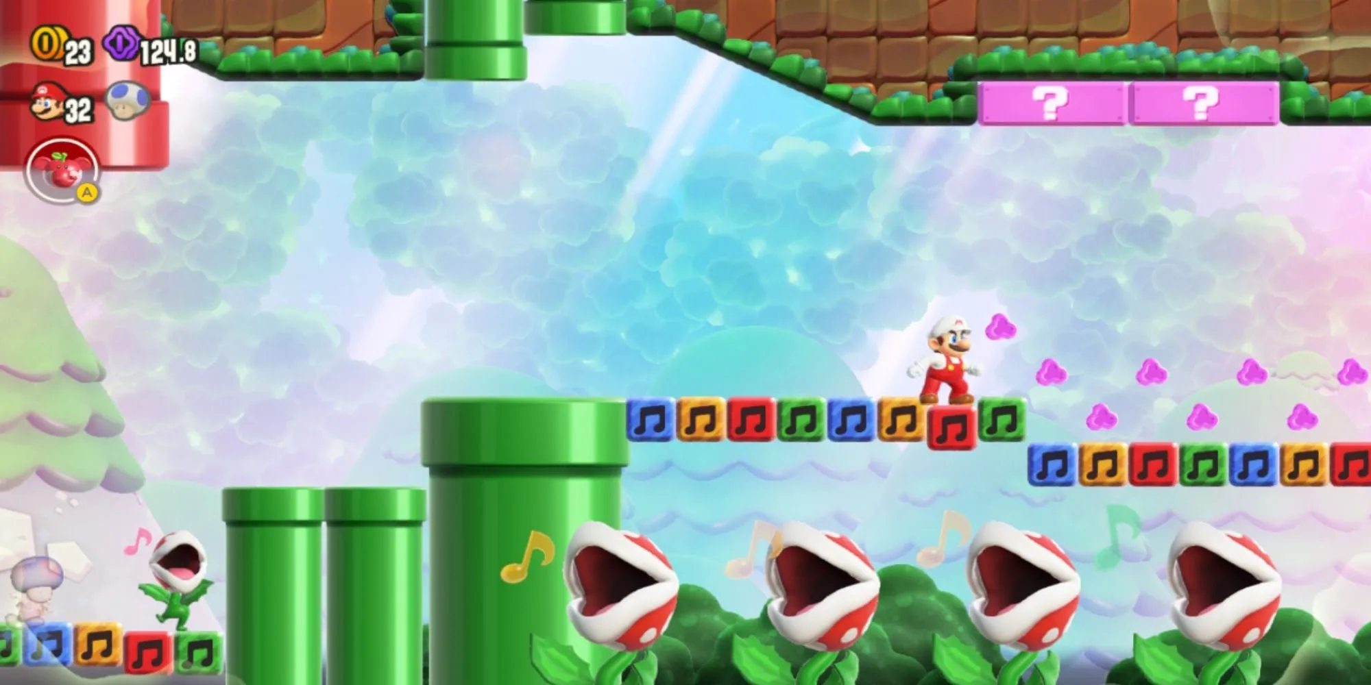 Những cây Piranha Plant đang hát trong Super Mario Bros. Wonder