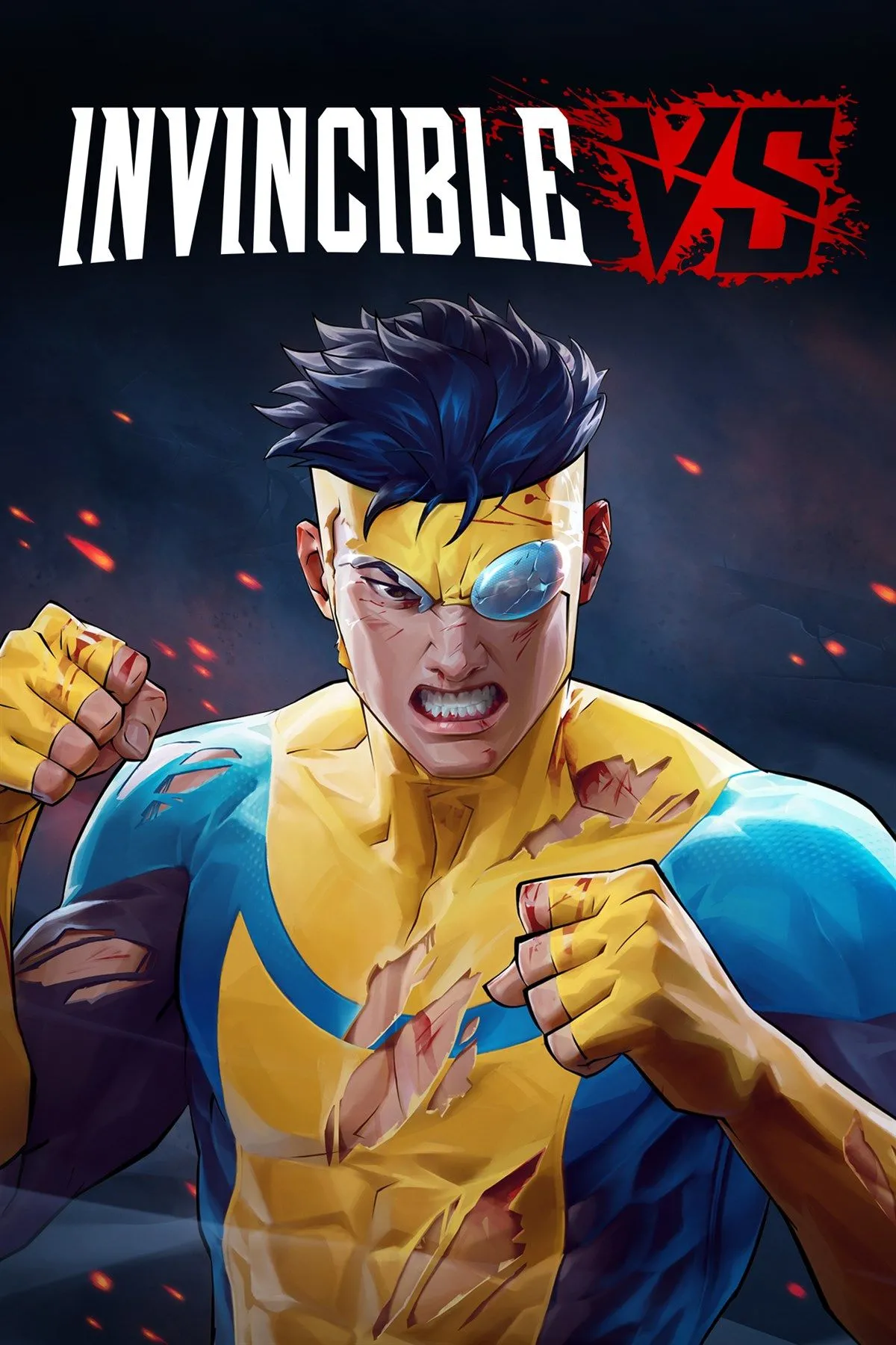 Ảnh bìa chính thức của game đối kháng Invincible VS, hé lộ phong cách đồ họa và logo game