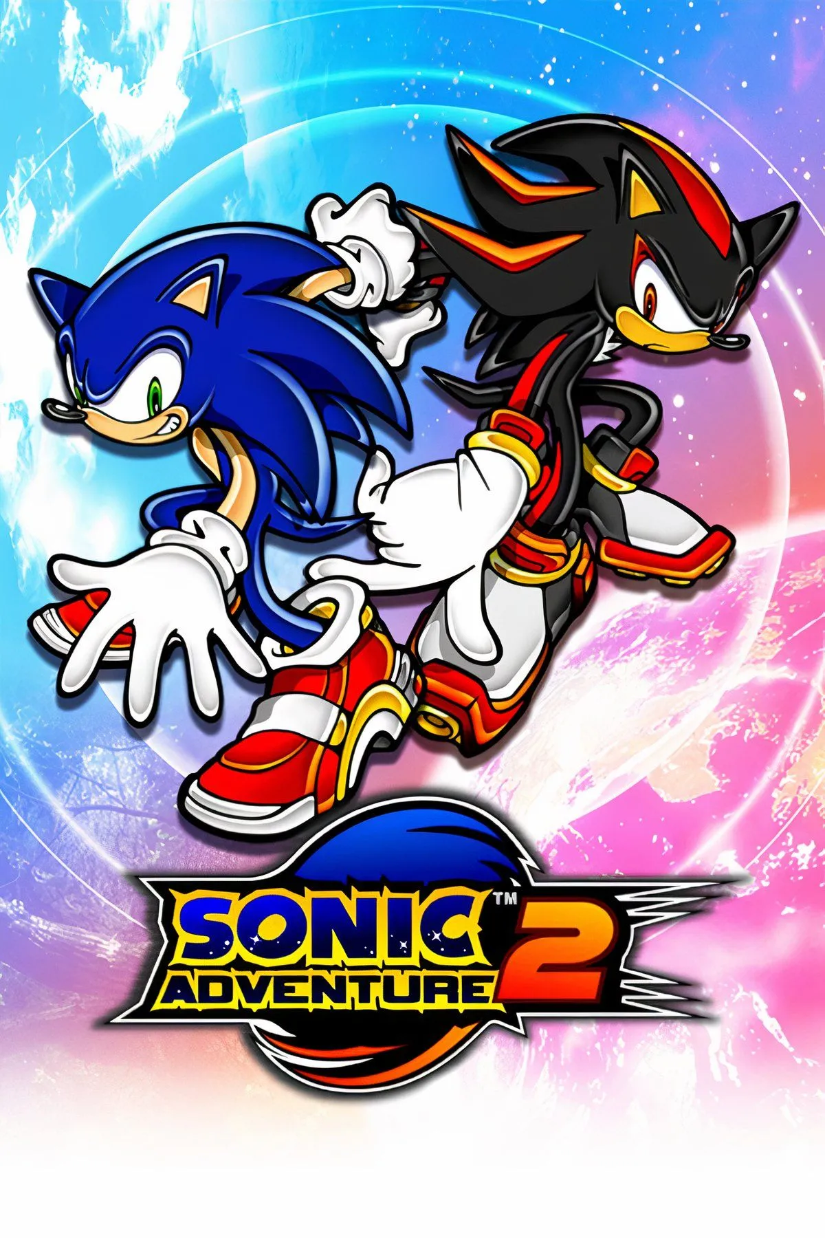 Ảnh bìa game Sonic Adventure 2, nơi giới thiệu nhiều nhân vật biểu tượng mới.