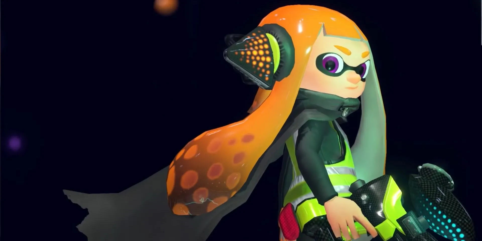 Ảnh chụp màn hình Inner Agent 3 xuất hiện trước trận chiến của họ trong Splatoon 2: Octo Expansion