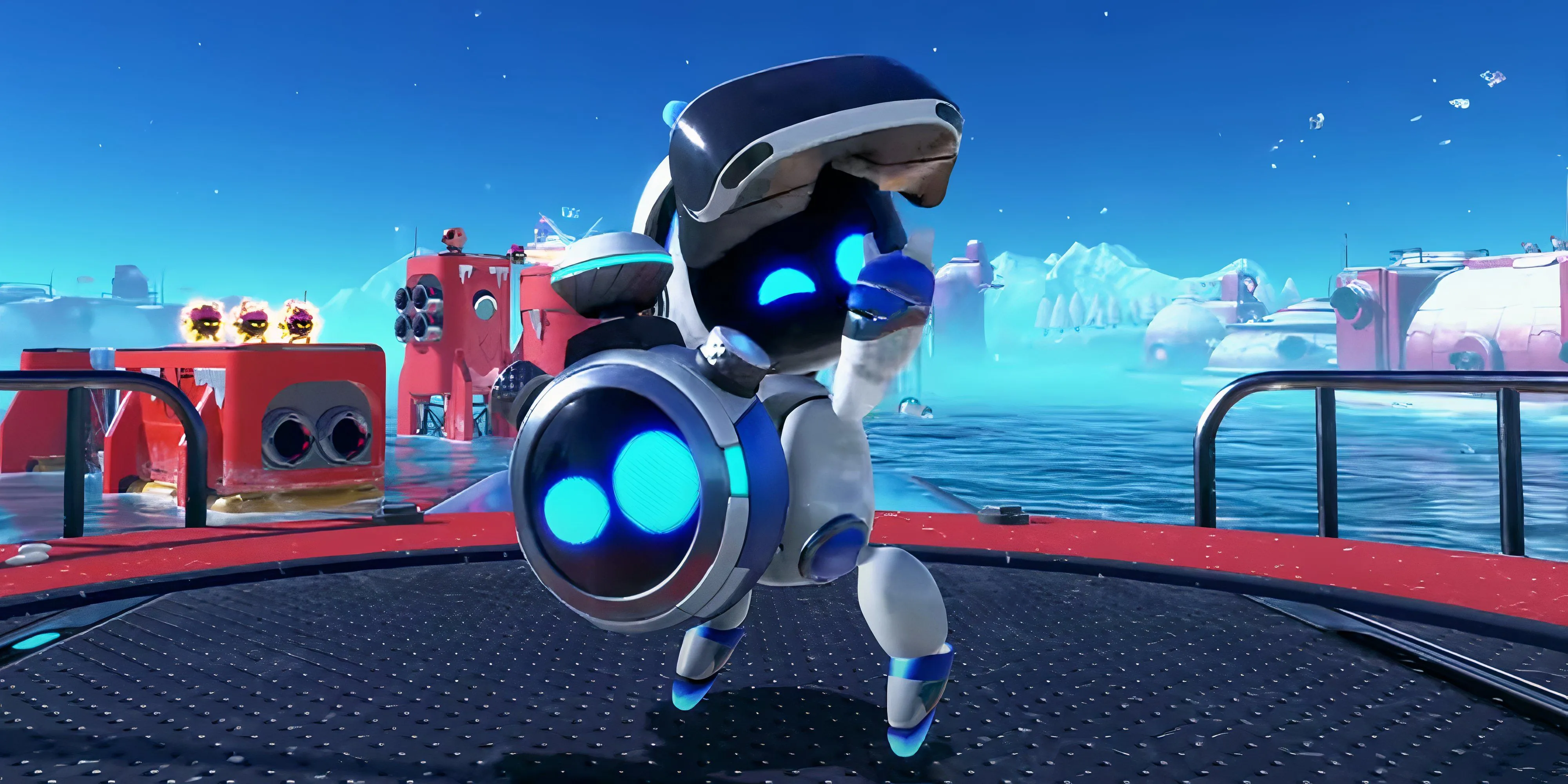 Astro Bot đeo kính thực tế ảo PS VR, minh chứng cho nỗ lực &quot;hòa nhập&quot; vào mọi hệ sinh thái PlayStation.