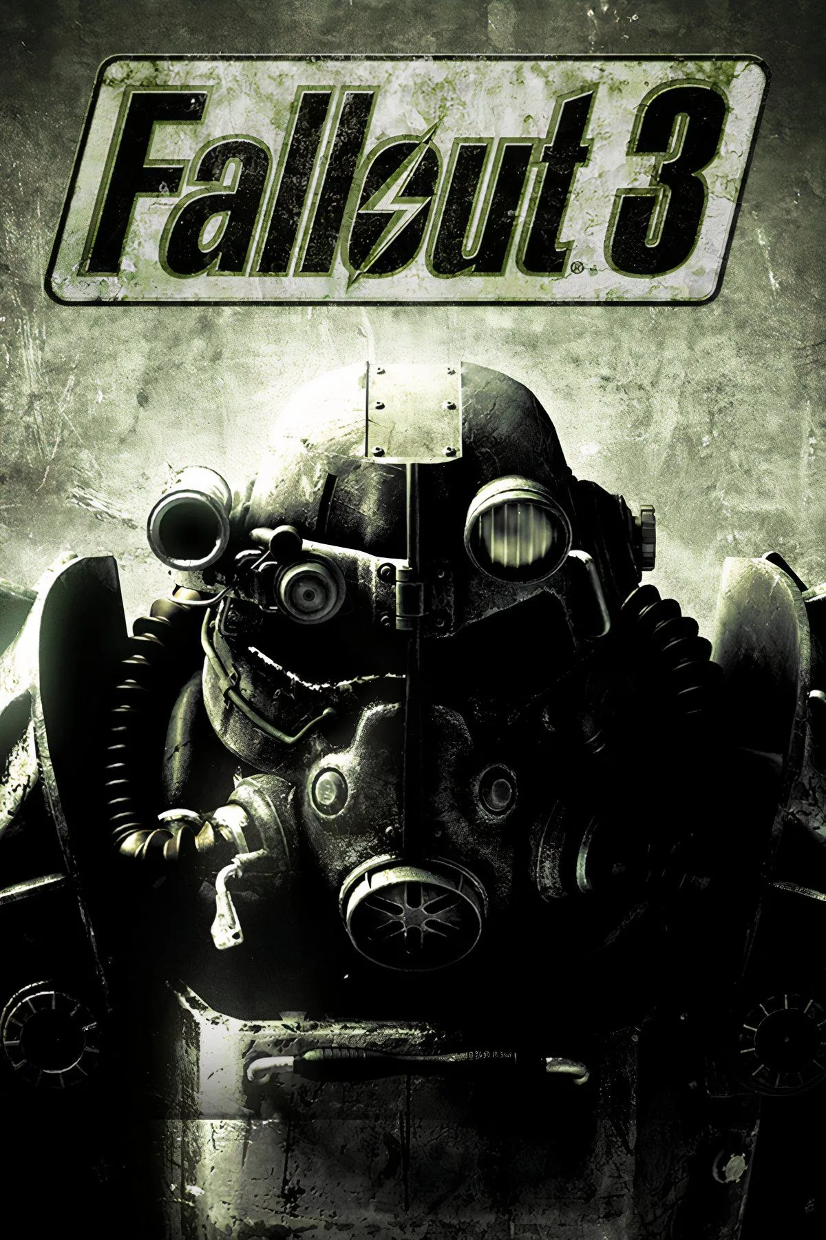 Bìa game Fallout 3, hình ảnh Sole Survivor khám phá vùng đất hoang Capital Wasteland