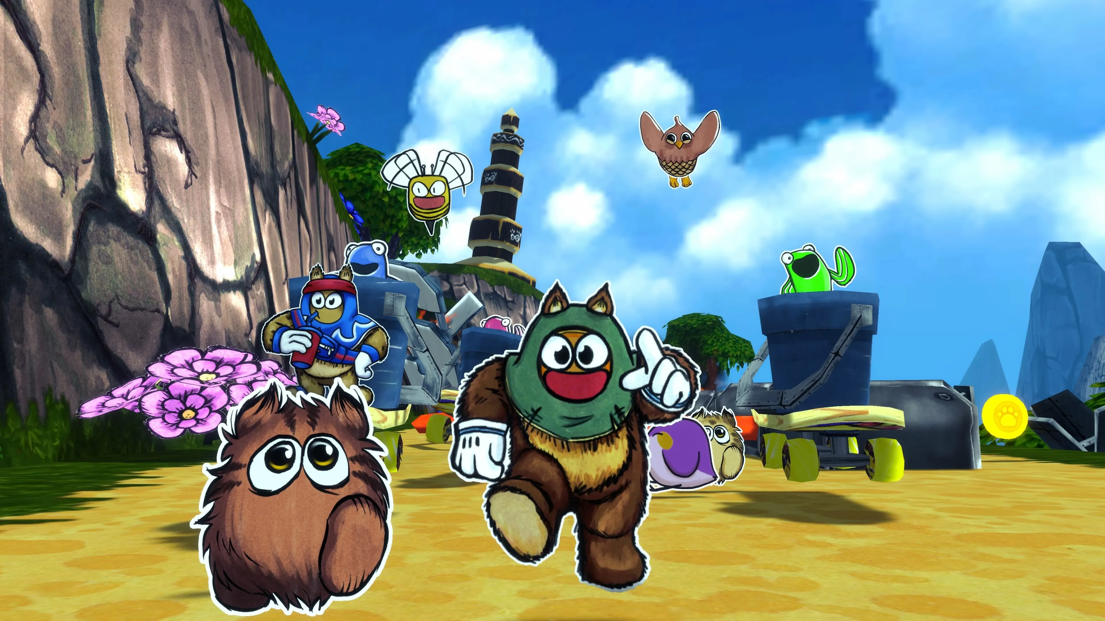 Các nhân vật đầy màu sắc trong game Ruffy and the Riverside