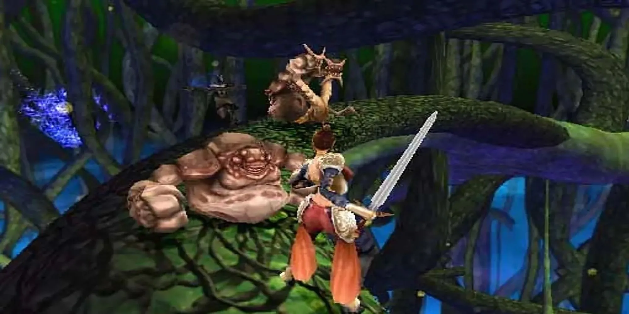 Cảnh chiến đấu trong game Summoner trên PS2