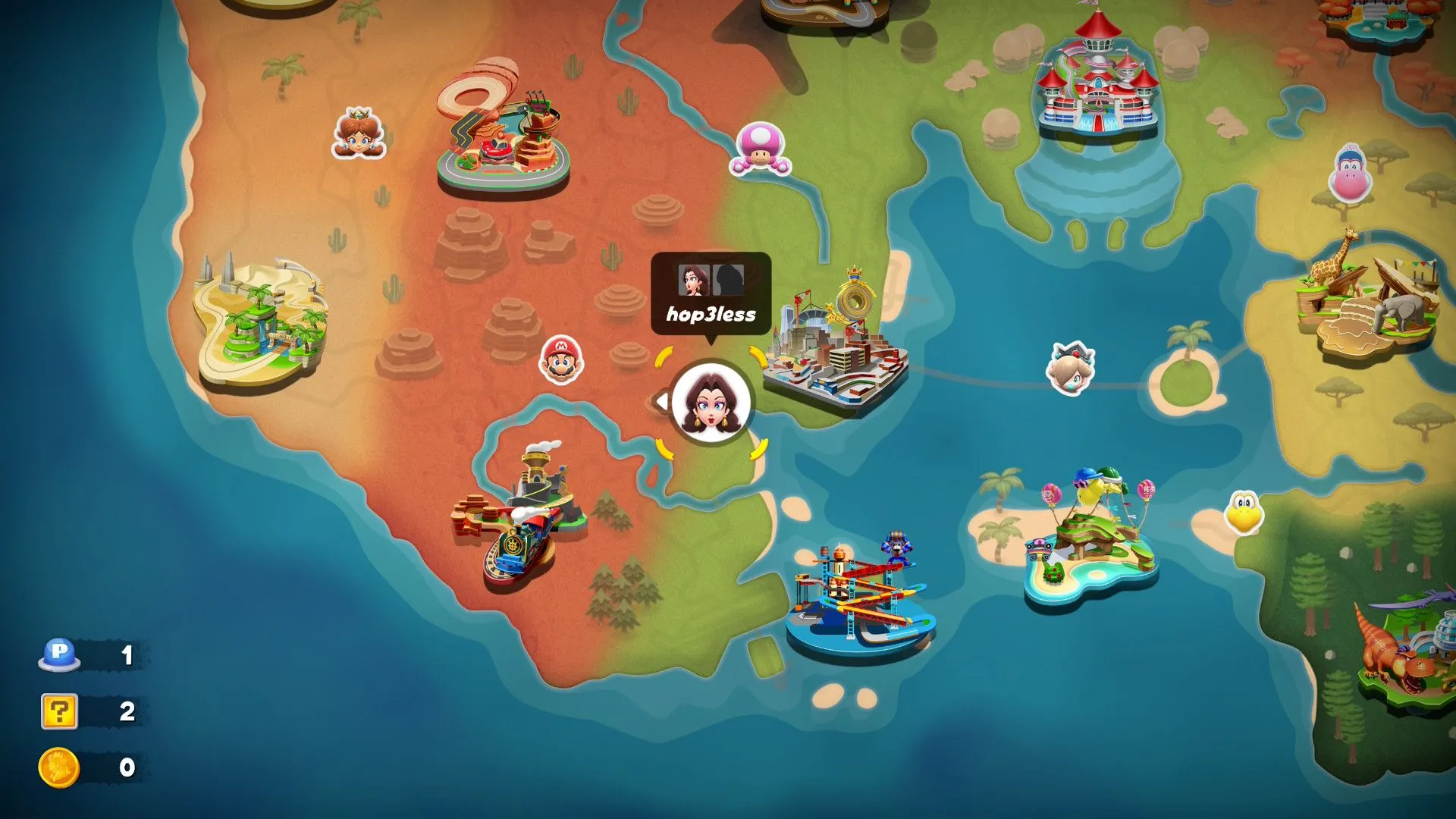 Chế độ đi tự do Free Roam trong Mario Kart World