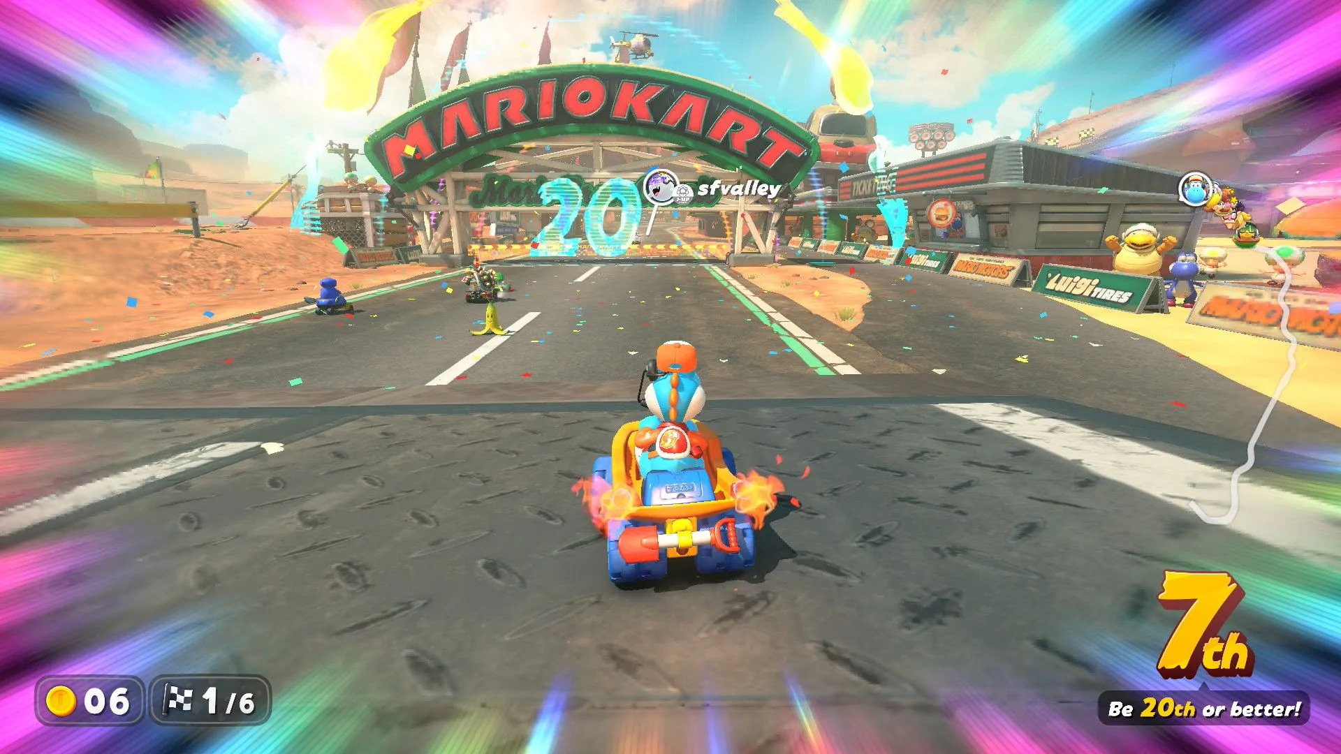 Chế độ đua Knockout Tour trong Mario Kart World