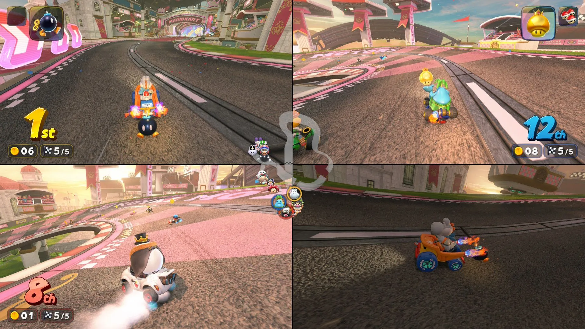 Chế độ đua nhiều người chơi 24 người trong Mario Kart World