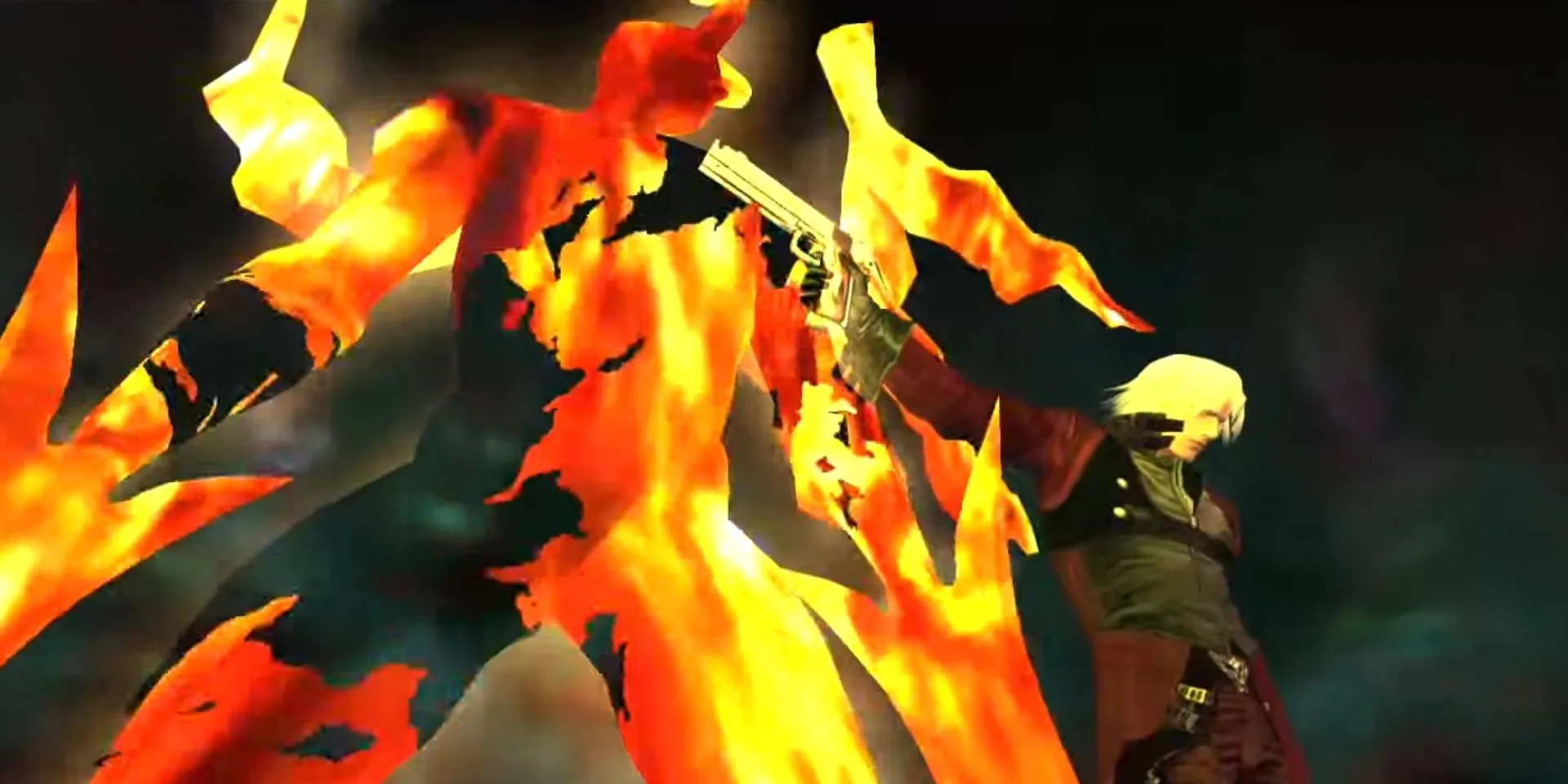 Dante chiến đấu với Argosax trong cảnh cuối game Devil May Cry 2
