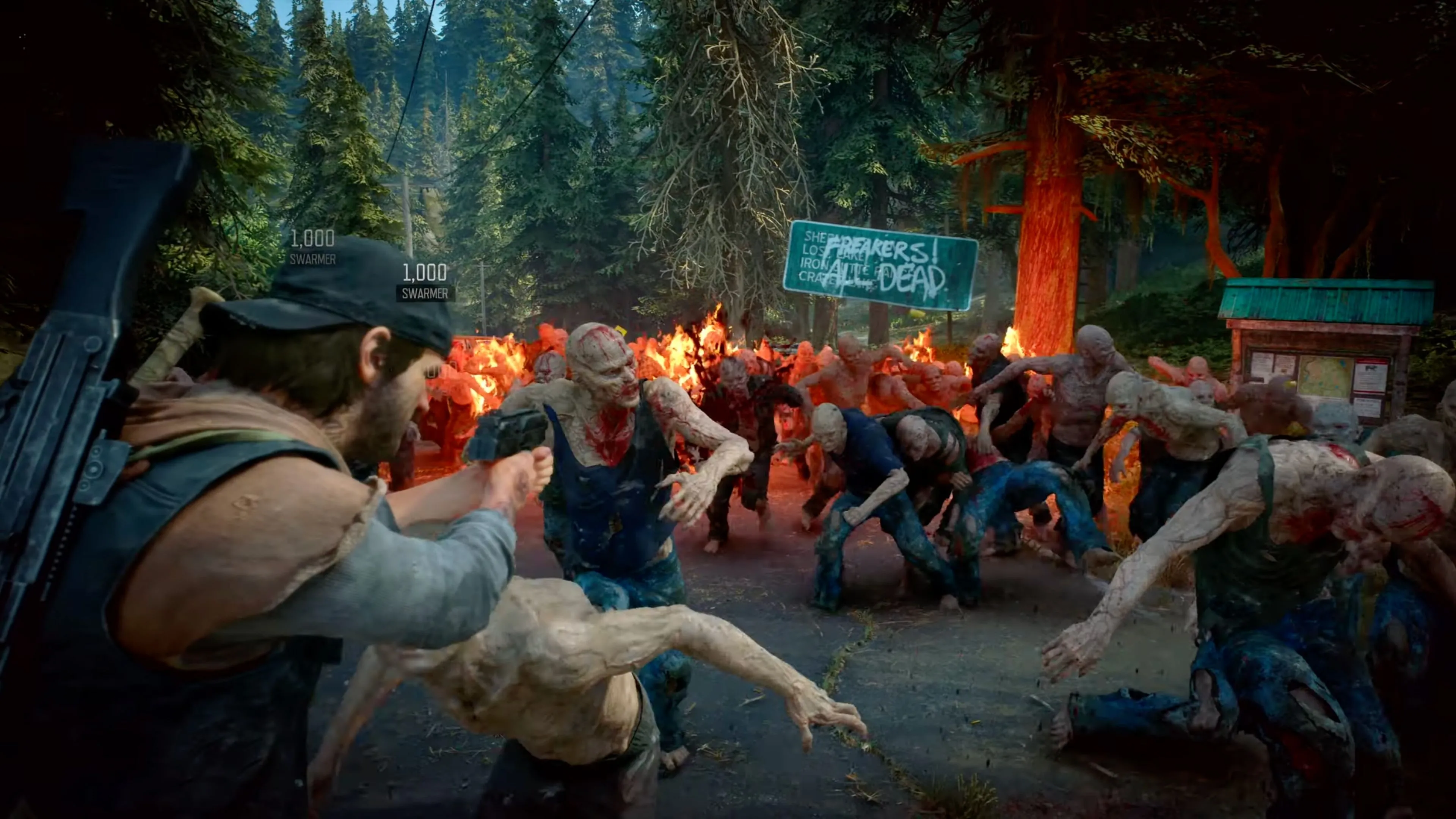 Days Gone Remastered: Người chơi đối mặt với đám đông Freakers trong khu rừng rậm