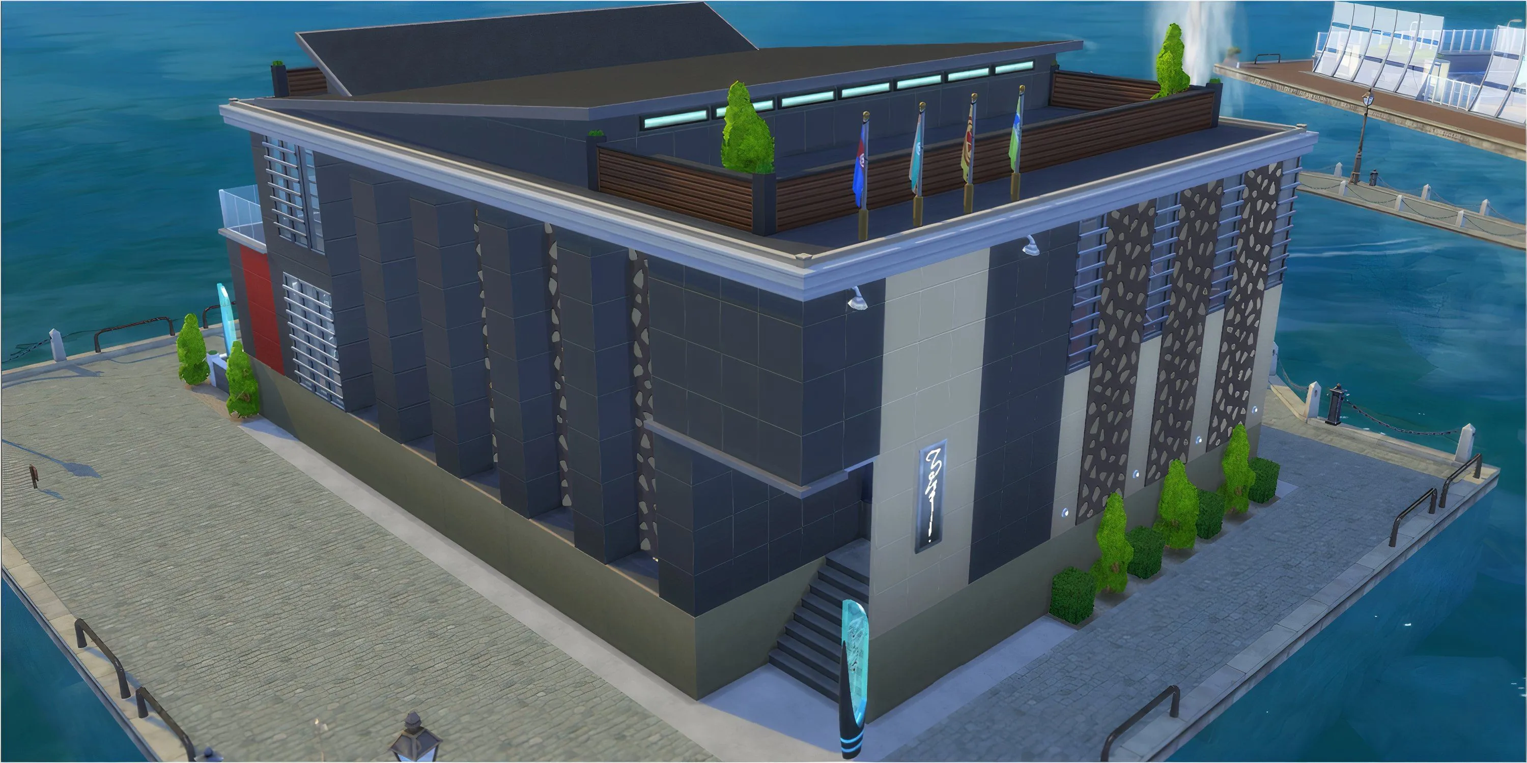Discotheque Pan Europa, câu lạc bộ đêm sang trọng với thiết kế nhiều tầng độc đáo trong Windenburg của The Sims 4