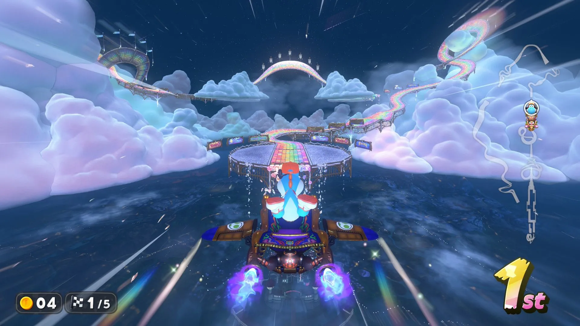 Đường đua Rainbow Road huyền thoại trong Mario Kart World