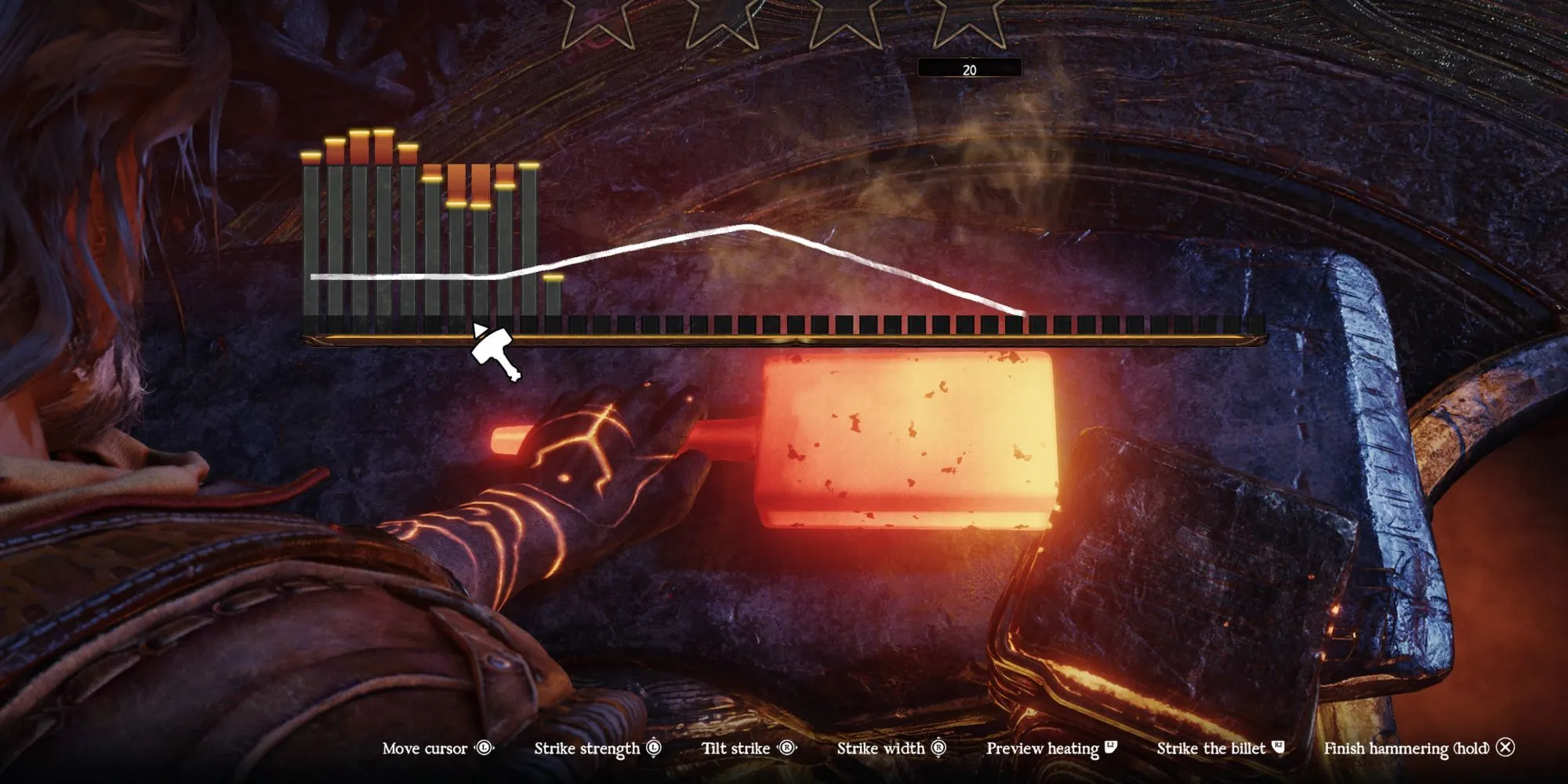 Giao diện hệ thống Lò rèn (Forge) trong game Blades of Fire