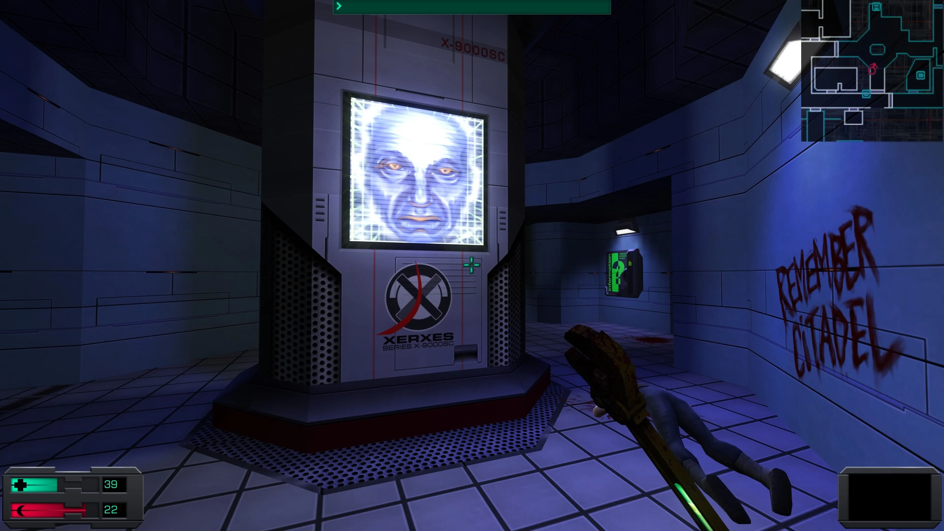 Giao diện hoặc hình ảnh đại diện của XERXES, một AI trong System Shock 2