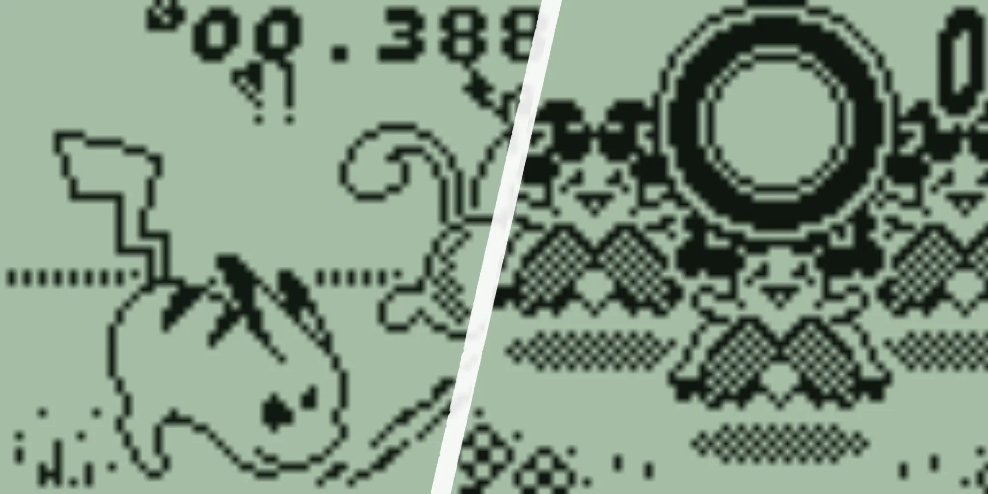 Hai mini-game được chơi trên máy Pokémon Mini của Nintendo