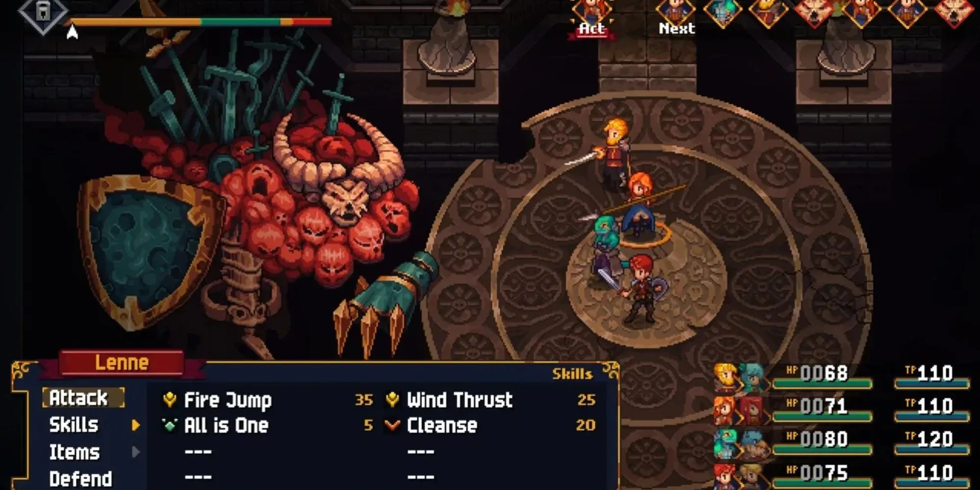 Hệ thống chiến đấu theo lượt độc đáo trong game RPG indie Chained Echoes