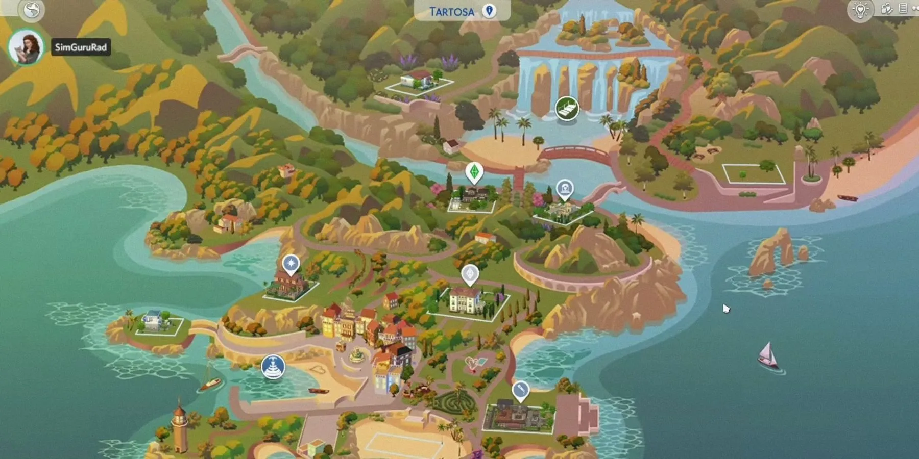 Hòn đảo lãng mạn Tartosa, địa điểm tổ chức đám cưới lý tưởng trong The Sims 4