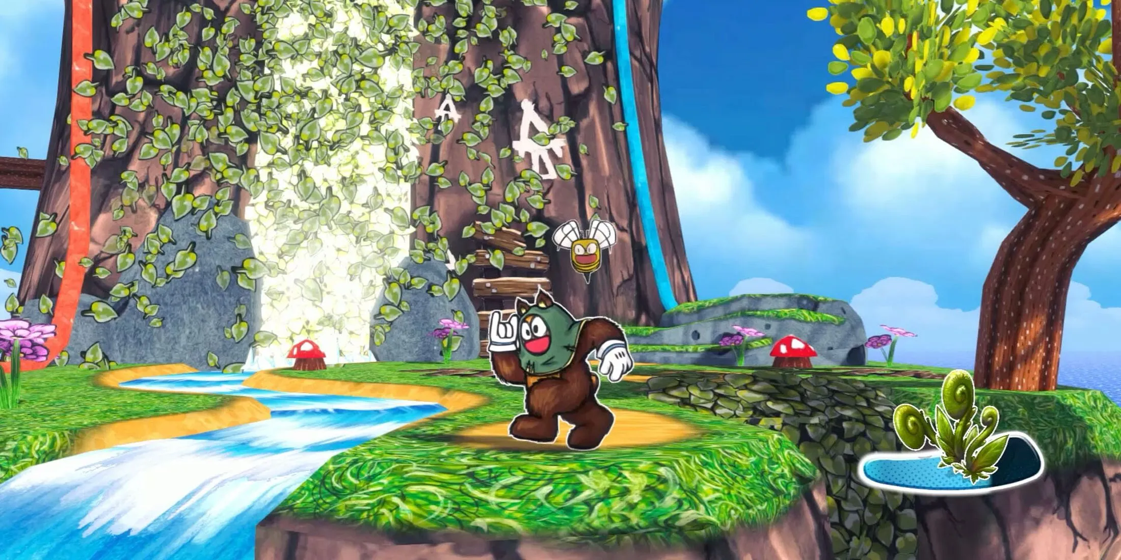 Khoảnh khắc gameplay điển hình của Ruffy and the Riverside