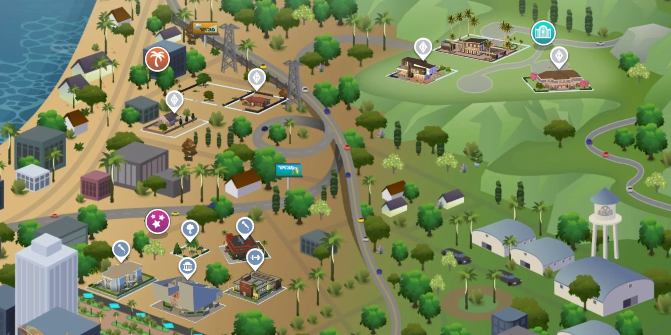 Khu đô thị xa hoa Del Sol Valley trong The Sims 4 Get Famous
