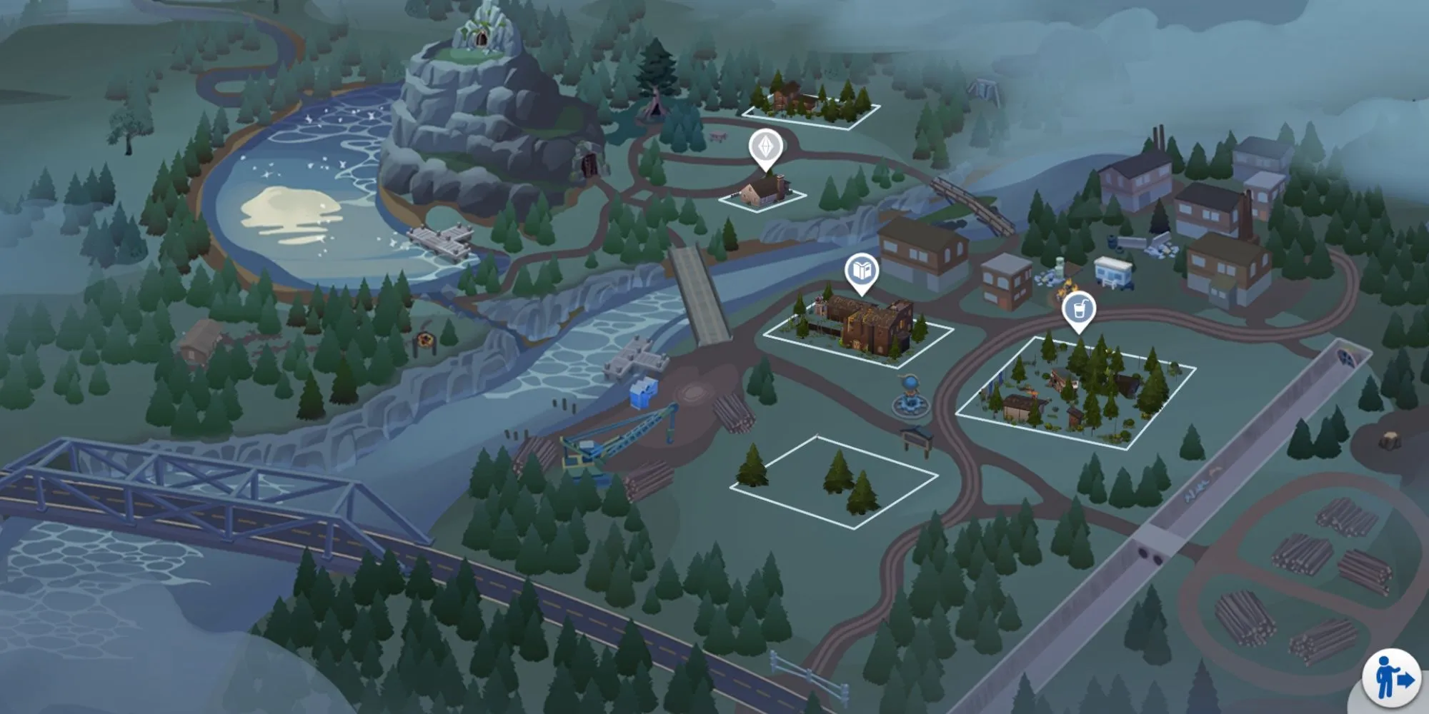 Khung cảnh bí ẩn của Moonwood Mill, thế giới người sói trong The Sims 4