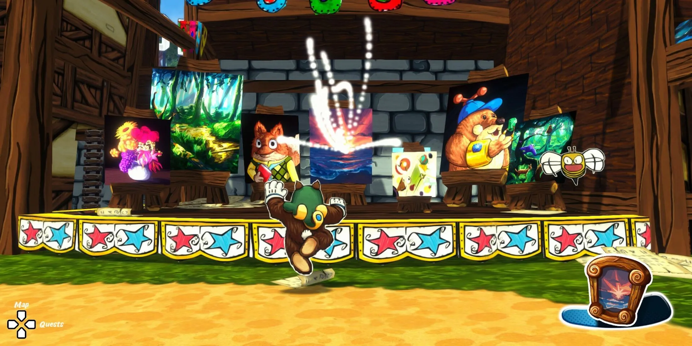 Một trong các mini-game đa dạng trong Ruffy and the Riverside
