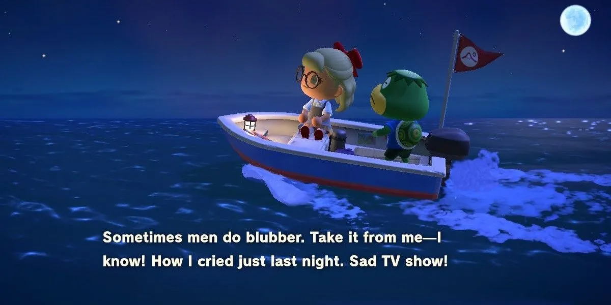 Người chơi trở về đảo trong Animal Crossing New Horizons cùng Kapp'n.