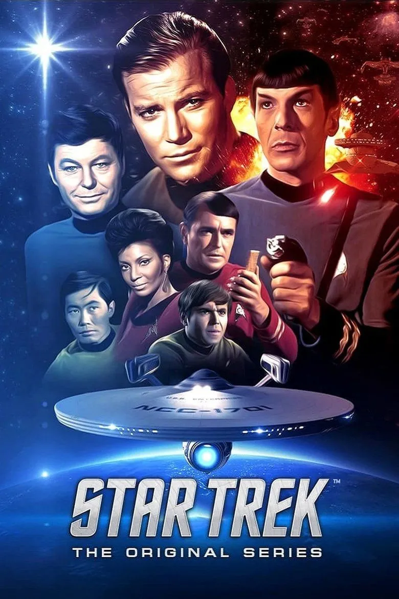 Poster của bộ phim Star Trek: The Original Series, loạt phim kinh điển mở ra Vũ trụ Star Trek.