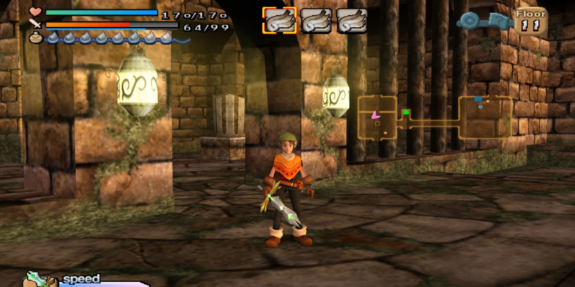 Screenshot gameplay Dark Cloud trên PS2