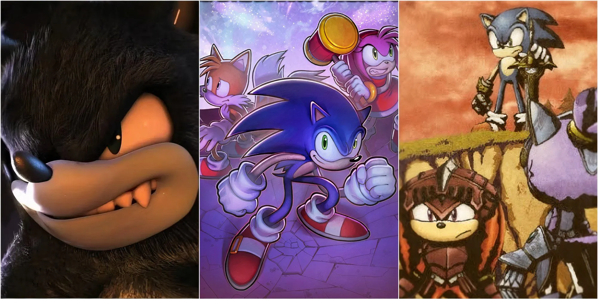 Sonic the Hedgehog, biểu tượng tốc độ, trong một khoảnh khắc hành động.