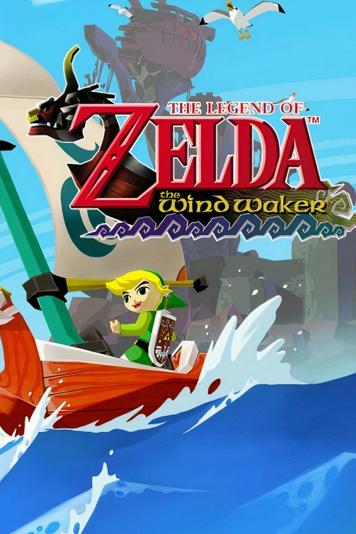 Toon Link khám phá thế giới cel-shaded của The Legend of Zelda: The Wind Waker