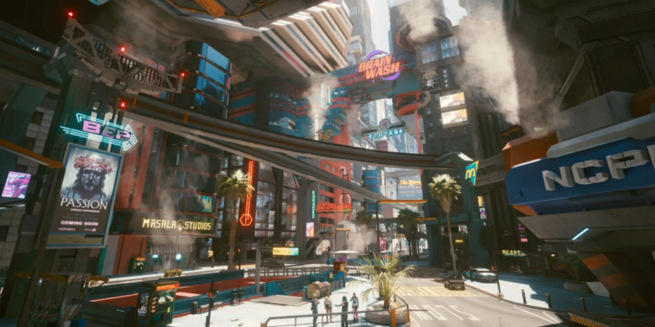 V chiến đấu với kẻ thù trong Cyberpunk 2077, minh họa hệ thống chiến đấu FPS và tùy biến nhân vật