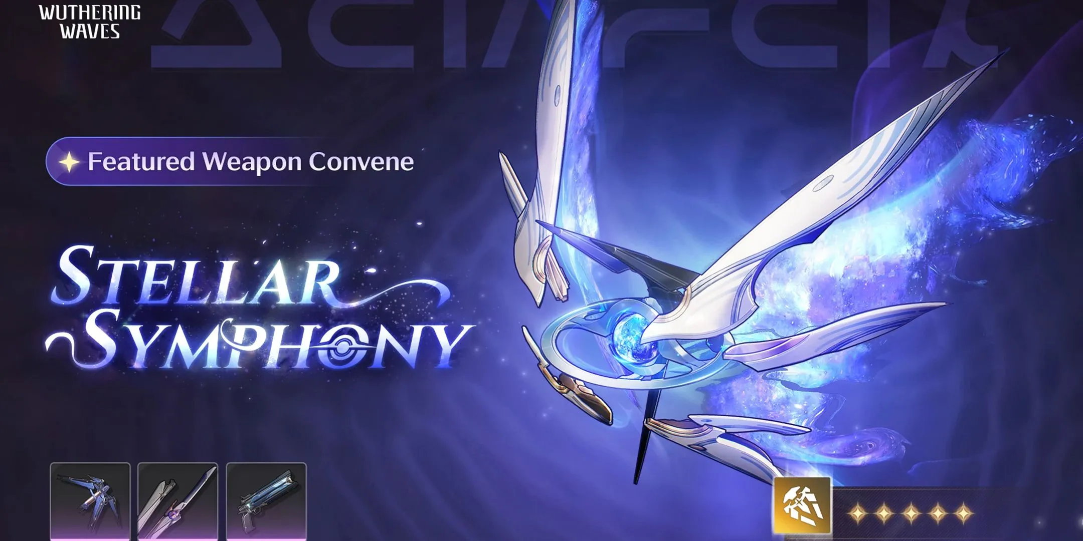 Vũ khí Stellar Symphony đi kèm banner The Shorekeeper Wuthering Waves 2.2