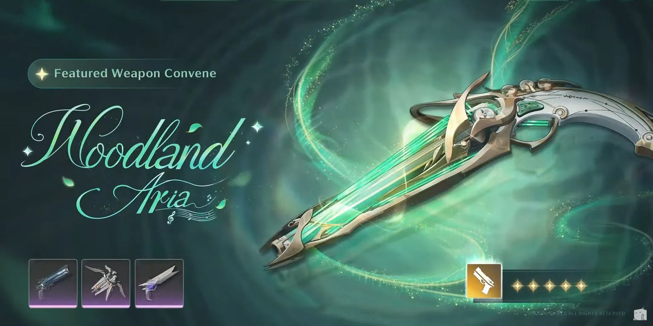 Vũ khí Woodland Aria xuất hiện cùng Ciaccona Wuthering Waves 2.3